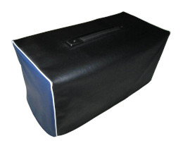 Black and Blue Vinyl Cover with White Piping